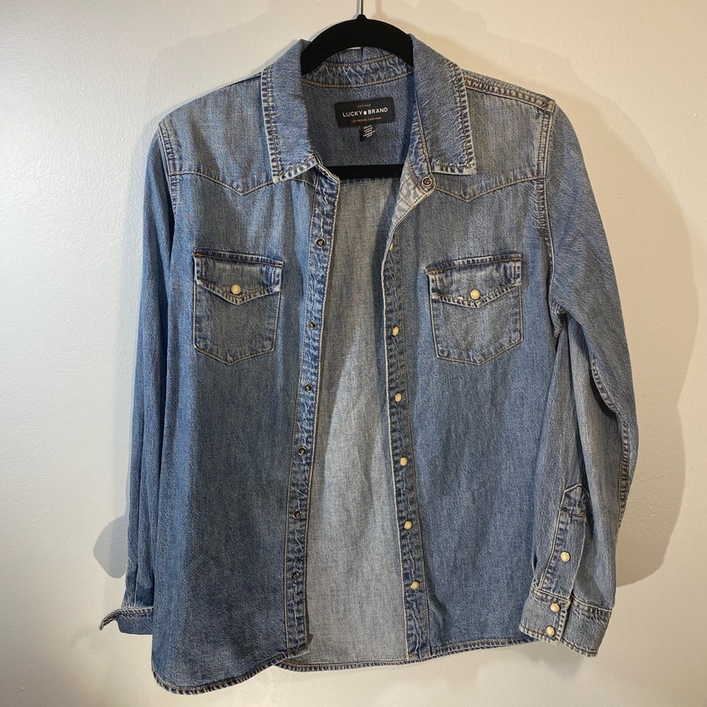 Lucky Brand Denim Button-Down Shirt